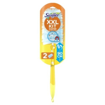 SWIFFER XXL Duster Kit (1 XXL Ετοιμη Λαβή + 2 Ανταλλακτικά Πανάκια Ξεσκονίσματος)