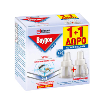 BAYGON ΑΝΤΑΛΛΑΚΤΙΚΟ ΥΓΡΟ ΓΙΑ ΚΟΥΝΟΥΠΙΑ 1+1 ΔΩΡΟ