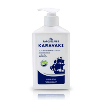 PAPOUTSANIS KARAVAKI LIQUID SOAP PUMP 330ML CLASSIC