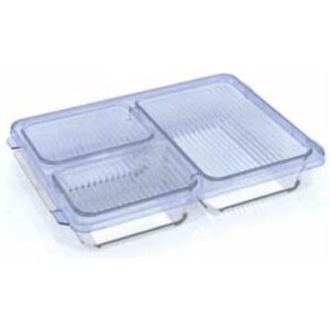 ΦΑΓΗΤΟΔΟΧΕΙΟ ΓΙΑ ΣΝΑΚ 3ΘΕΣΕΩΝ 20*20*5CM Μ-788 VIOSARP