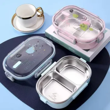 ΦΑΓΗΤΟΔΟΧΕΙΟ ΑΝΟΞ.LUNCH BOX ΟΡΘΟΓ ΜΕ ΧΩΡΙΣΜΑ ΚΑΙ ΚΟΥΤΑΛΙ 21*15*6,5 VIOSARP