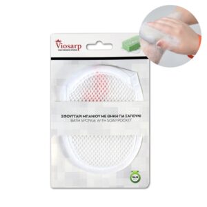 ΣΦΟΥΓΓΑΡΙ ΜΠΑΝΙΟΥ ΜΕ ΘΗΚΗ ΓΙΑ ΣΑΠΟΥΝΙ VC3178 10*13CM