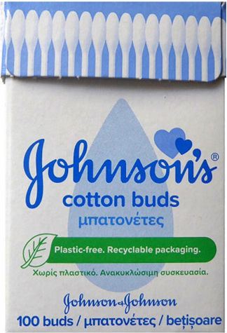 JOHNSONS BABY COTTON ΜΠΑΤΟΝΕΤΕΣ 100ΤΕΜ
